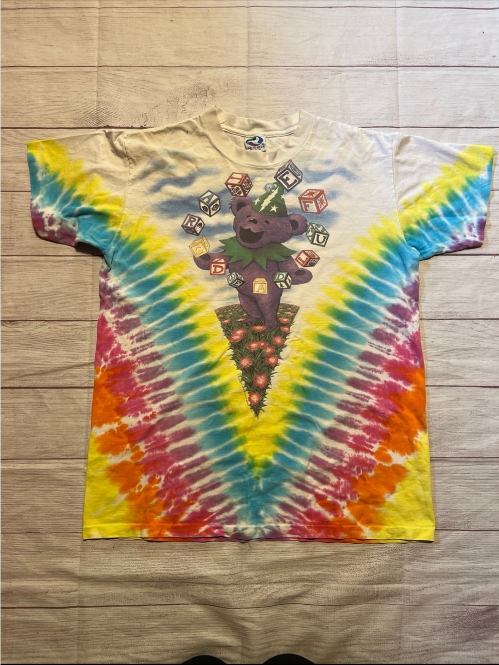 vintage 1990’s Grateful Dead tie-dye t-shirt by liquid blue size xl